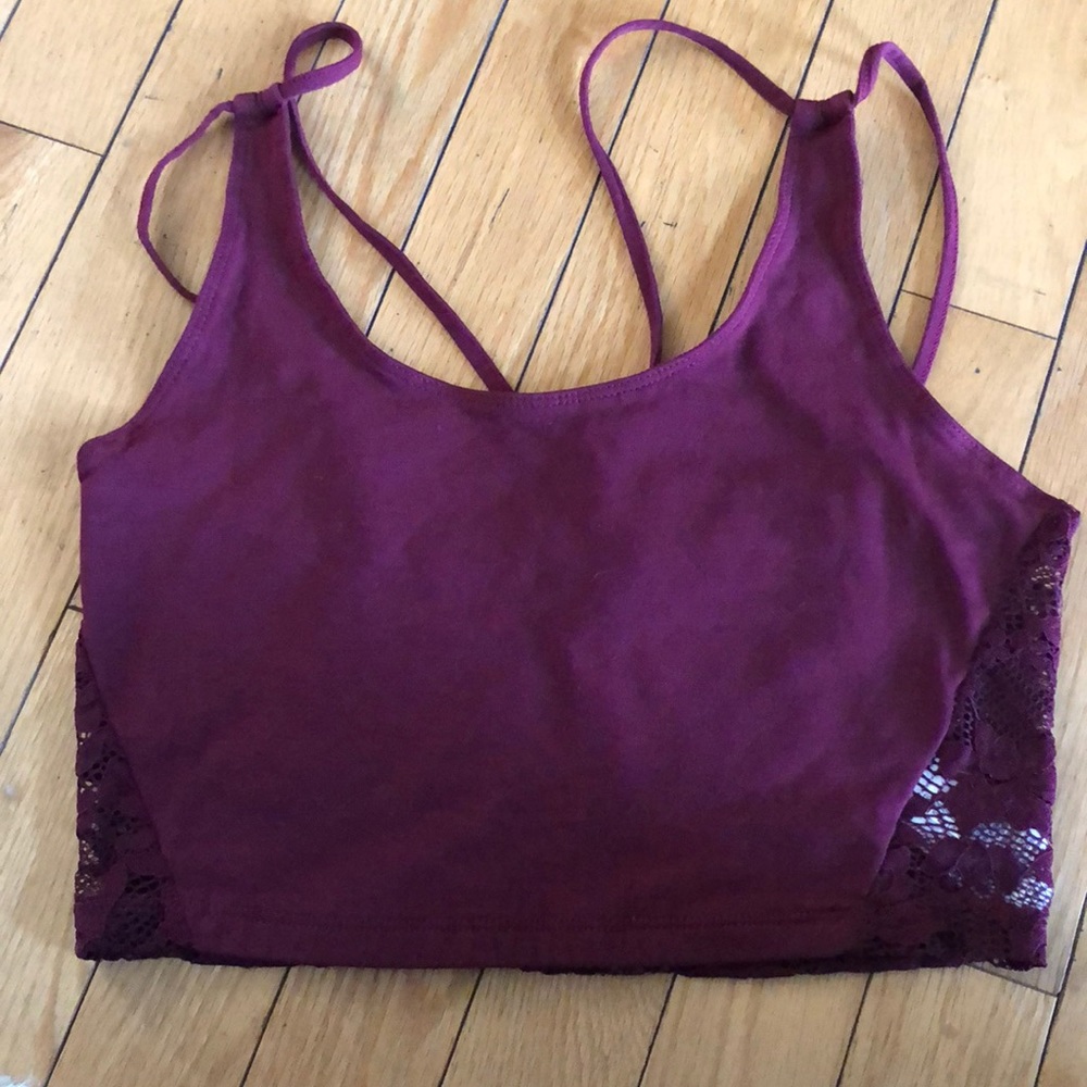 American Eagle Lace Bandeau/Crop Tank